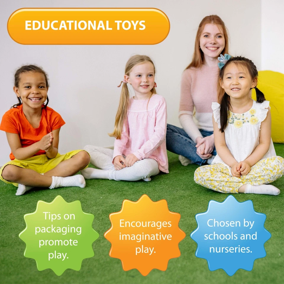 Large Safari Wild Zoo Animal Toy Figures Plastic Set of 6 UK - Image 2 of 4