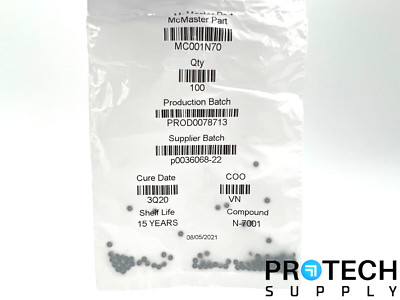 100/Pk McMaster MC001N70 O-Rings NEW