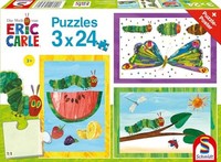 Puzzle Kleine Raupe Nimmersatt 3X24 Teile Kokon Schmetterling Spielzeug