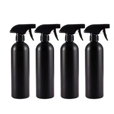 Cindy's Tape Plastic Spray Bottles Black for Cleaning Solutions 16 oz 
