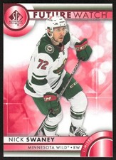 2023-24 UD SP Authentic Nick Swaney 136 Future Watch Limited Red RC