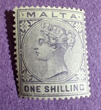 Malta 1885 -MH Scott 13. Queen Victoria. Small Fault Underneath ‘N’ Of ‘ONE’. Malta 1885 -MH Scott 13. Queen Victoria. Small Fault Underneath ‘N’ Of ‘ONE’.