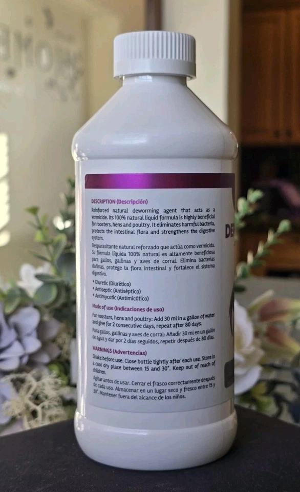 Depurox Desparasitante Liquido Para GALLOS Desparasitante Líquido Para Galos De Aves - Imagem 3 de 3