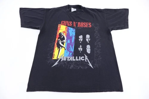 Guns N' Roses Metallica Tour T-shirt 1990s vintage concert t-shirt, vintage, single stitch, B+ condition