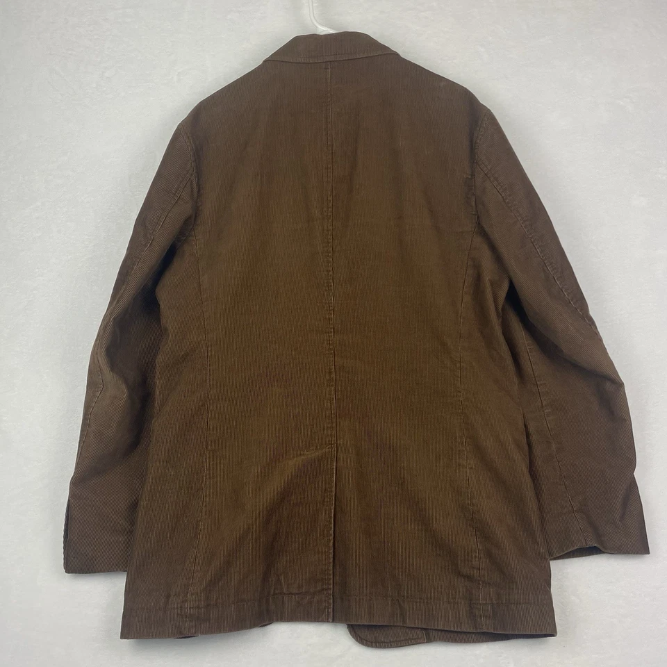 Chaqueta Abrigo Deportivo J Crew Pana Blazer Para Hombre Mediano Marrón 2 Bolsillos con Botones Foto 2 de 4