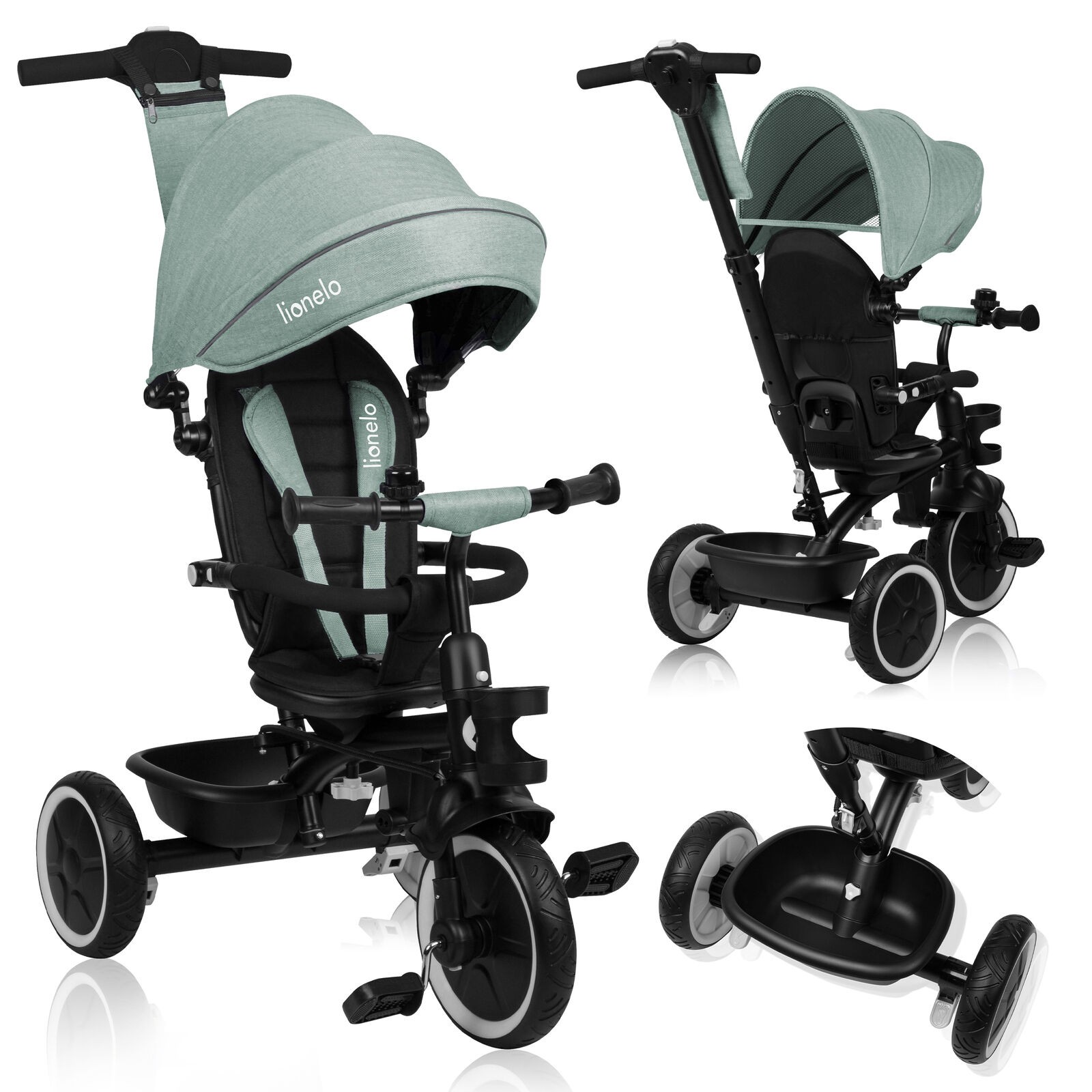 Triciclo e passeggino Lionelo Berry fino a 25 kg triciclo girevole 360°