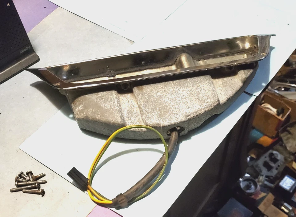 1962 - 63 克莱斯勒帝国前铬转向信号外壳/带灯泡就绪 4 镜头 — 第 4/4 张图片