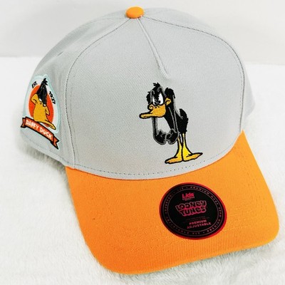 Daffy Duck Looney Tunes A-Frame 2-Tone Hat Cap Snapback Adjustable Gray
