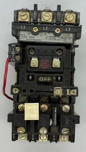 509-BOD Allen-Bradley Motor Starter Contactor 10 HP 600 VAC 27 amps. Size 1 (Z2)