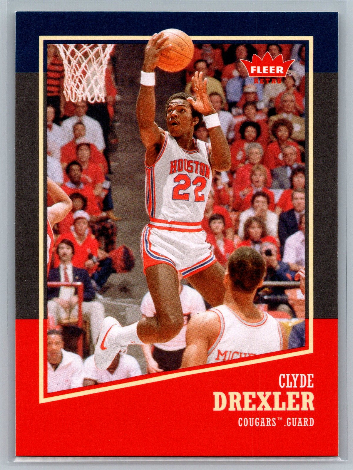 2013-14 Fleer Retro #35 Clyde Drexler Houston Cougars