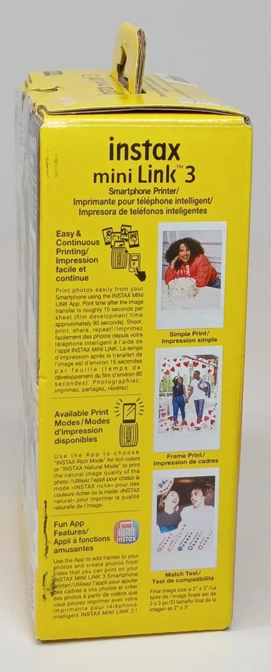 BRAND NEW Fujifilm Instax Mini Link 3 Wireless Smartphone Printer FACTORY SEALED - Image 3 of 4