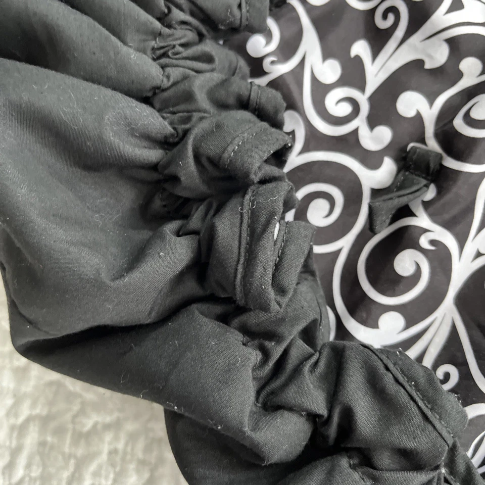 Carrito de Compras Infantino o Funda Trona Paisley Estampado Negro/Blanco Reversible Foto 4 de 4