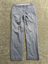 Polo Ralph Lauren Men  s Chino Stretch Straight Fit Pants Gray Grey 32x32 Blend