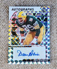 2024 Panini Mosaic Football Dave Robinson Prizm Autograph Green Bay Packers