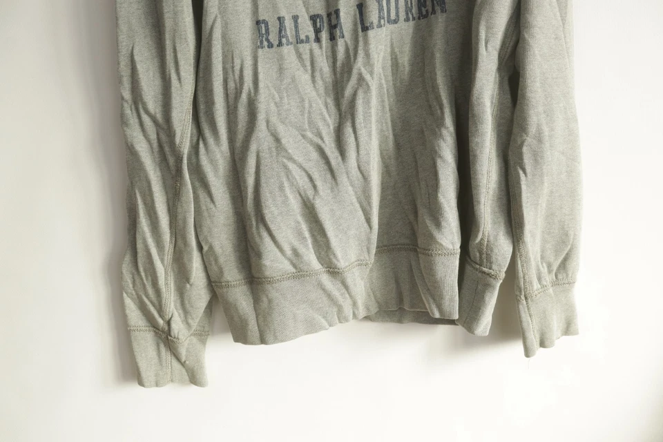 Denim & Supply Ralph Lauren Gris Algodón Manga Larga Pullover Sudadera Talla S Foto 3 de 4
