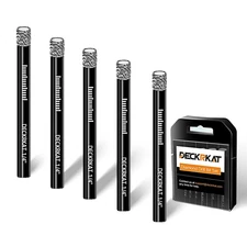 5 Packs Dry Diamond Drill Bits Set 1/4" 6mm Vacuum Brazed Diamond Hole Saws f...