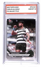 Carlos Alcaraz 2025 Topps Now #TN-CA1 French Open Graded Gem Mint 10