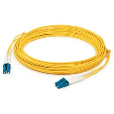 AddOn 0.3m LC to LC Yellow OS2 Duplex OFNR [Riser-Rated] SMF Fiber Patch Cable