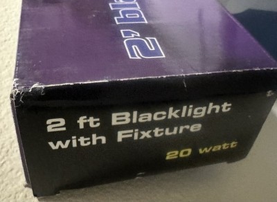 2 Ft Blacklight with Fixture. LED Tube Light.  Makes A Great Effect