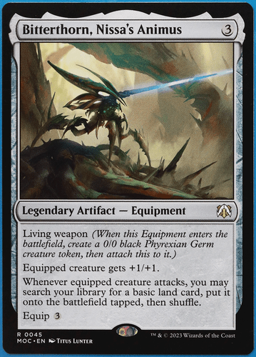 Bitterthorn, Nissa's Animus March of the Machine Commander NM (506448) ABUGames - Picture 1 of 2