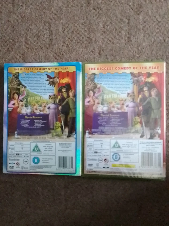 SHREK THE THIRD DVD  BRAND NEW SEALED+SLIP-COVER FREEPOST - Image 2 of 2