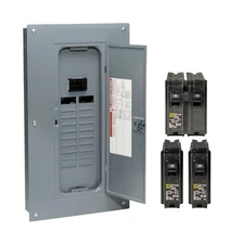 Square D HomeLine 100 amps 120/240 volt 20 space 40 circuits Combination Moun...