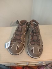 Eddie Bauer Lake Trail Water Sandals Bungee Lace Lightweight Brown Men' Sz 9 New