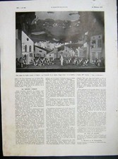 Original Antiguo Estampado Vintage Ballet Ensalada Ópera Teatro Lifar Lorcia Francés 1935