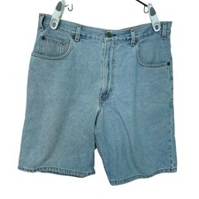 Old Navy 36 Blue Denim Shorts Regular Fit Light Wash Dadcore Retro Summer Casual