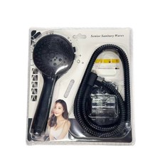 NEW Bath High Pressure Shower Head 5 Mode LARGE Chrome Handset Head Water Saving