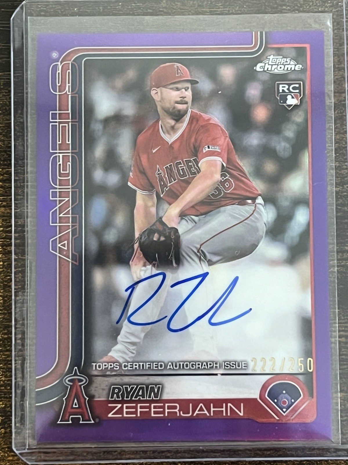 2025 Topps Chrome - Rookie Autographs Ryan Zeferjahn #RA-RZ Purple /250 RC