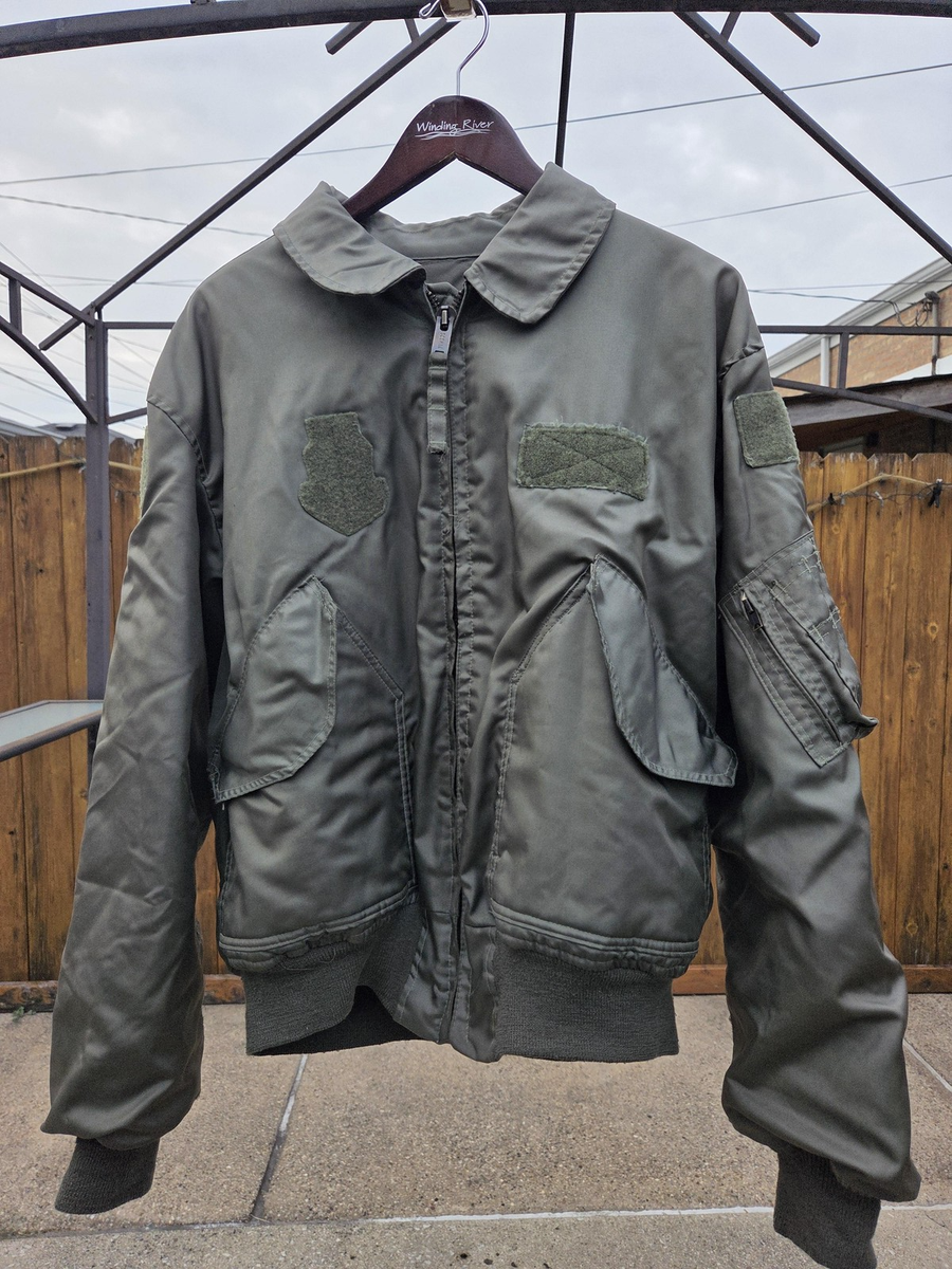 US Air Force CWU-45/P Jacket Mens XL Sage Green Nomex Aramid