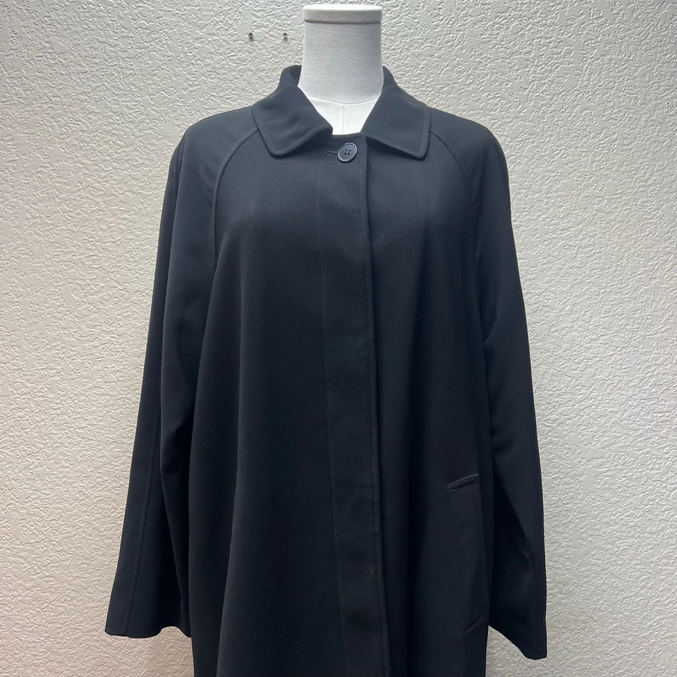 London Fog женщин черный Тренч размер 10P - Изображение 2 из 4