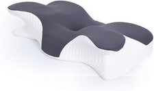 Ergonomic Cervical Neck Pillow Memory Foam Contour Pain Relief Side/Back Sleep