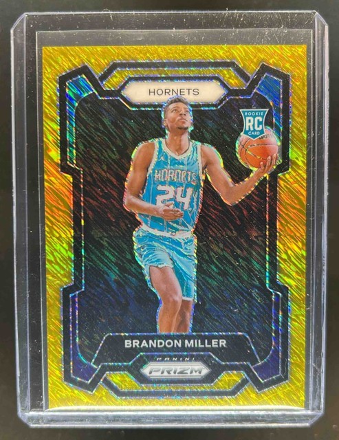 2023-24 Prizm Brandon Miller RC Prizm Gold Shimmer FOTL #8/10 Hornets