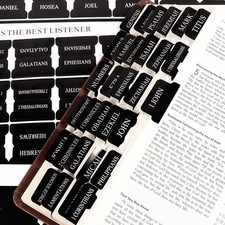 Bible Tabs for Men, 90 Pieces Large Print Small Bible Bookmarks Index Tabs Study