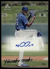 2020 Panini Chronicles #LA-YM Yohander Mendez Luminance Autographs