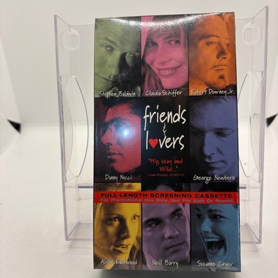 Friends & Lovers VHS Robert Downey Jr Claudia Schiffer Promo Screener Tape RARE