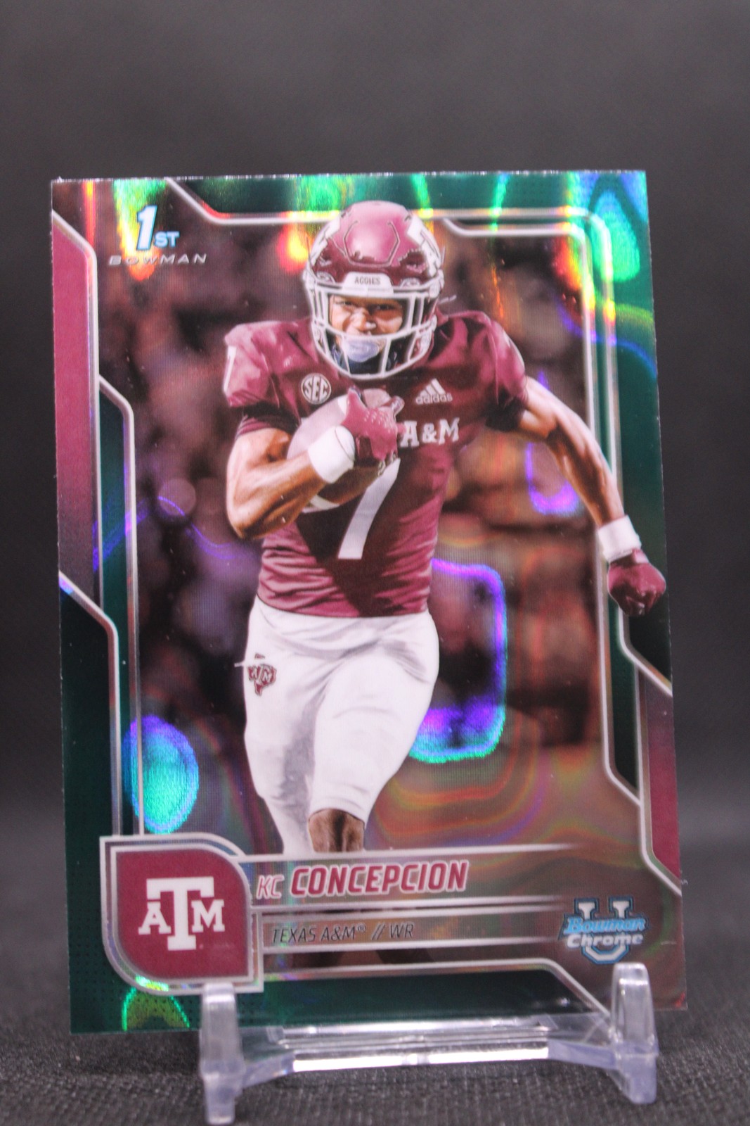 KC Concepcion #91 2025 Bowman University Chrome Teal Lava Refractor