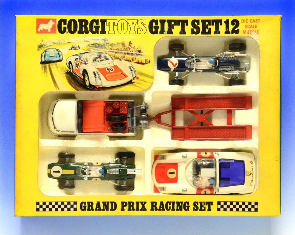 Corgi Toys GIFT SET 12 - GRAND PRIX RACING TEAM - 1968 OVP! VINTAGE! TOP! RAR! - Bild 4 von 4