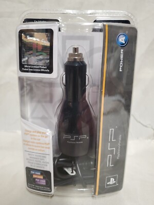 Power A Sony PlayStation Portable/PSP Car Charger NEW/SEALED 1000/2000/3000