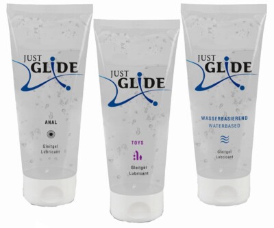 Gleitgel Wasserbasis Gleitmittel Sex Lubrikant Spar-SET Just Glide 600 ml