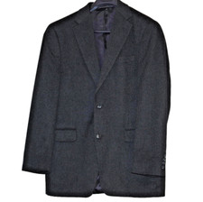 Arnold Brant Charcoal Cashmere 2 Button Sport Coat Blazer Men Size 42L