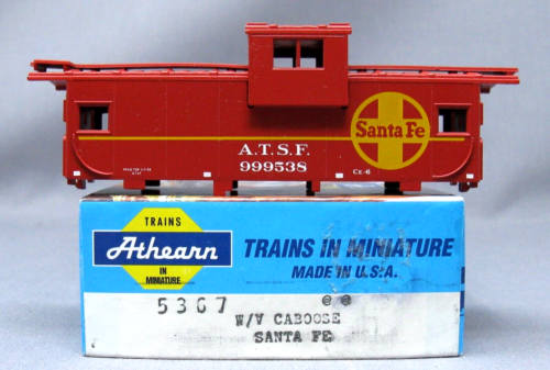 ATHEARN #5367 Santa Fe ATSF Wide Vision Caboose KIT, C9 NIB