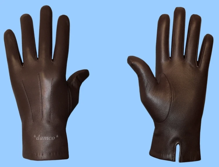 NEW MENS size 9.5 CASHMERE LINED GENUINE BROWN KID LEATHER GLOVES