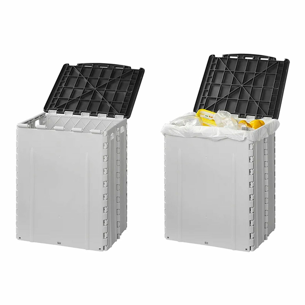 Faltbarer Camping Mülleimer 37 Liter | Mit Deckel Für Outdoor