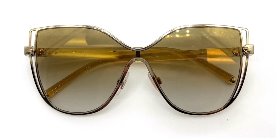 DOLCE & GABBANA DG2236 02/6E GOLD GRADIENT AUTHENTIC SUNGLASSES 56 - 15 - Image 4 of 4