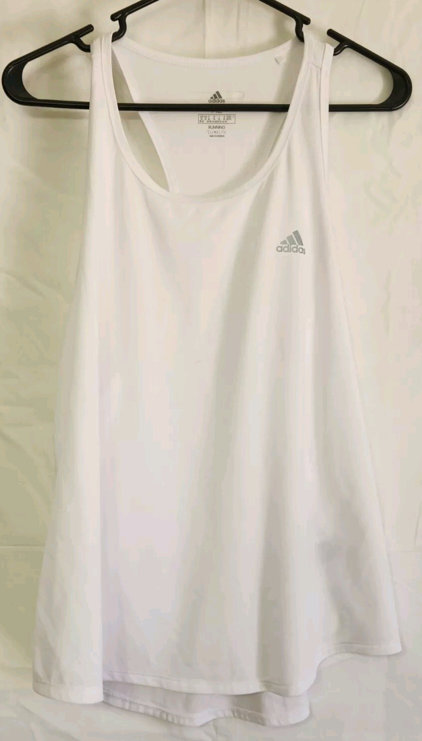 Adidas Womens White Workout Tank Top SIZE XL eBay