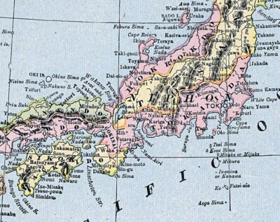 1894 Cram Map Japan Tokyo Yedo Kyoto Okinawa Nagoya Nagasaki 1894 Cram Map Japan Tokyo Yedo Kyoto Okinawa Nagoya Nagasaki