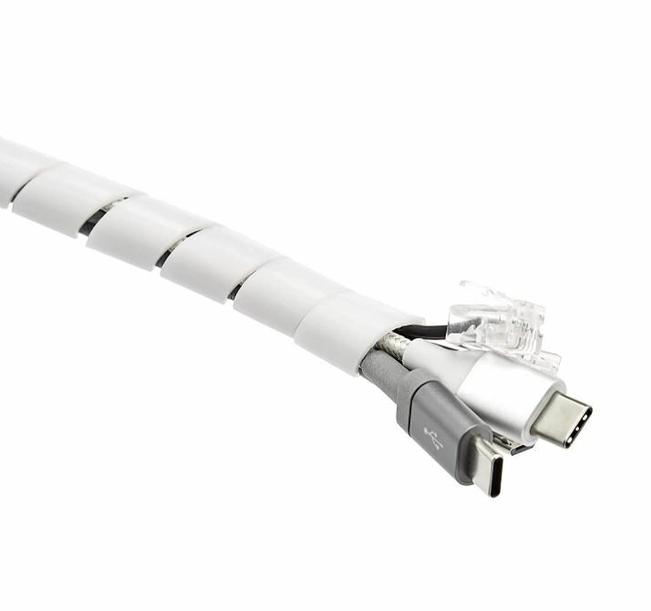 Avvolgicavo A Spirale Tagliabile, Organizer Per Cavi Per TV/PC - Foto 4